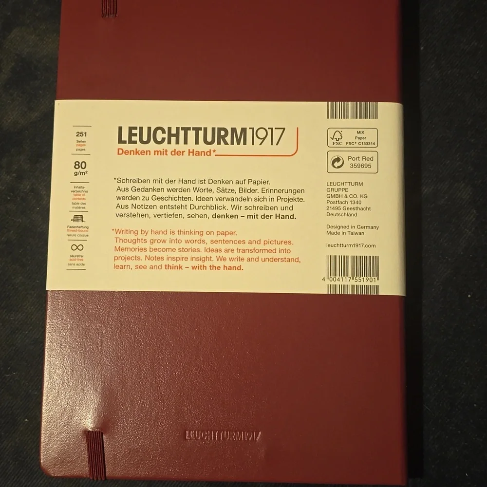 ❤️BUY 5 GET 3 FREE Leuchtturm1917 Dotted Notebook Medium (A5), Retail $25.50US
